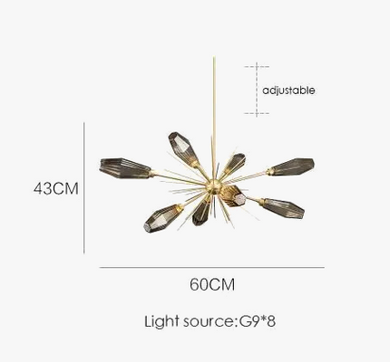 lustre créatif en verre design moderne et artistique
