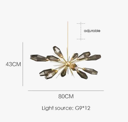 lustre créatif en verre design moderne et artistique