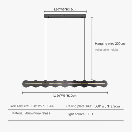 Lustre en verre pour ambiance moderne et élégante — LZ4X9T2