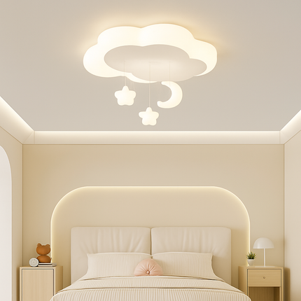 Lustre créatif suspension nuage, lune et étoile pour enfants — LZ4P9X