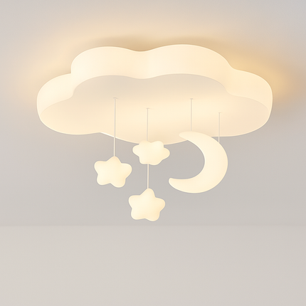 Lustre créatif suspension nuage, lune et étoile pour enfants — LZ4P9X