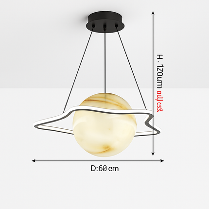 Lustre enfant avec motifs planètes et étoiles — LZ4X9T2