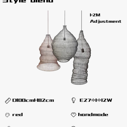 Lustre suspension créatif pour restaurant, bar et hôtel — LZ4XJ9