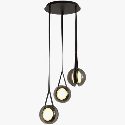 Lustre suspension design nordique en verre style yoyo — LZ4B7X9