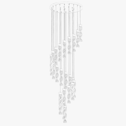 Lustre décoratif pour éclairage élégant et moderne — LZ4G7T9