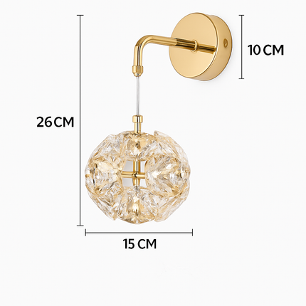 Lustre de chevet moderne en cristal K9 luxueux — LZ4G7T9