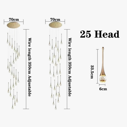 Lustre à bulles de cristal pour décoration moderne — LZ4X9Q7J