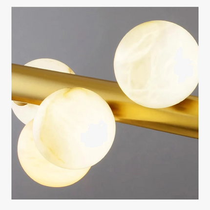 Lustre suspension boule en marbre véritable style post-moderne — LZ4X9T2