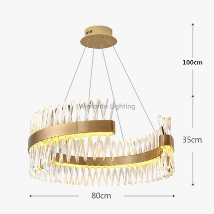 Lustre de luxe en cristal Winfordo WF-XD009 pour éclairage intérieur — LZ4P9XQ