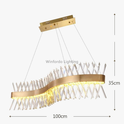 Lustre de luxe en cristal Winfordo WF-XD009 pour éclairage intérieur — LZ4P9XQ