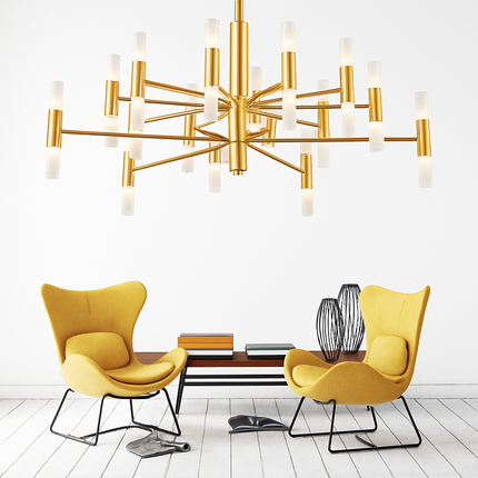 Lustre suspendu moderne au design artistique simple — LZ4X9P2