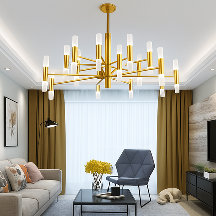 Lustre suspendu moderne au design artistique simple — LZ4X9P2