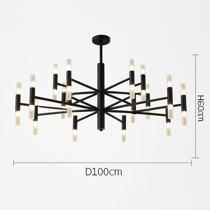Lustre suspendu moderne au design artistique simple — LZ4X9P2