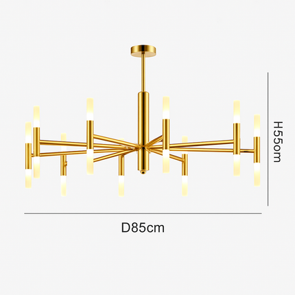 Lustre suspendu moderne au design artistique simple — LZ4X9P2