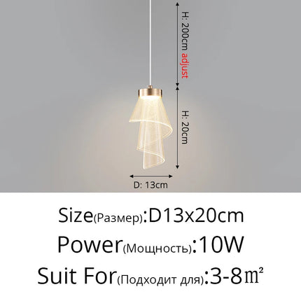 Lustre nordique simple pour bar et hall d’entrée — LZ4X9P
