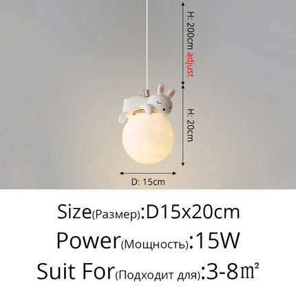 Lustre nordique simple pour bar et hall d’entrée — LZ4X9P