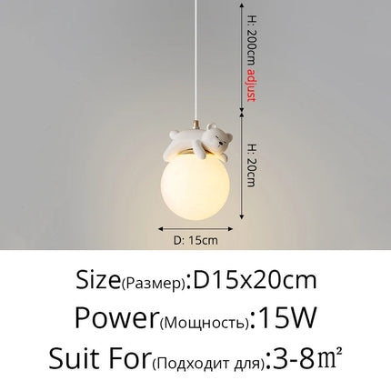 Lustre nordique simple pour bar et hall d’entrée — LZ4X9P