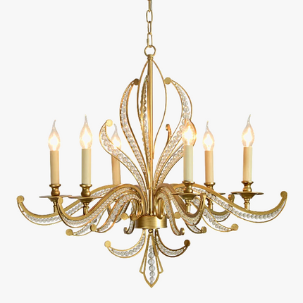 lustre de luxe or design moderne luminaire décoratif idéal bougie