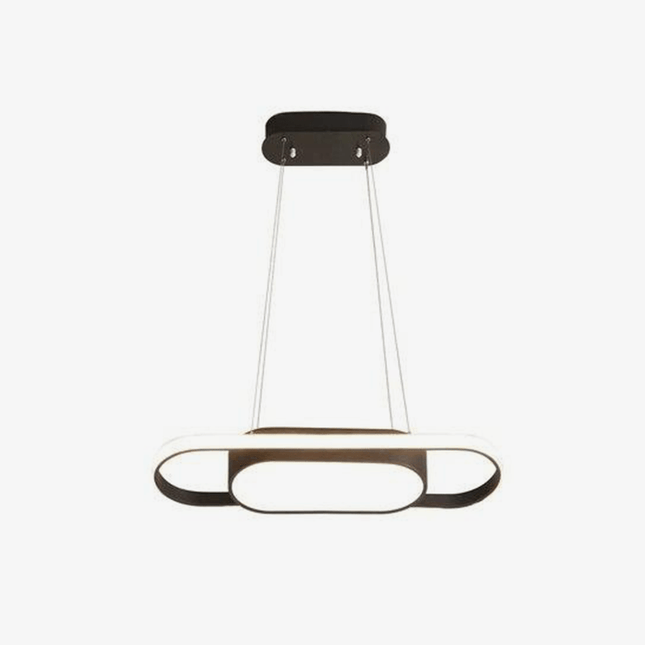 Lustre LED 90 cm à bords arrondis pour salle à manger — LZ4X9P2