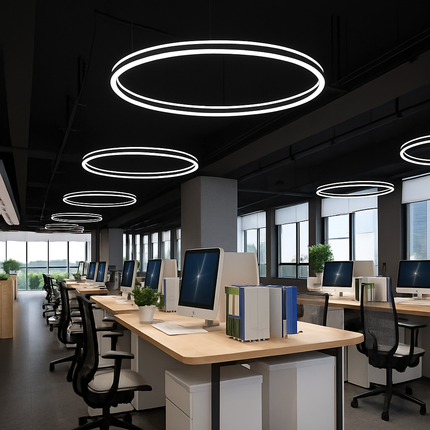 lustre design à Anneau moderne LED dimmable