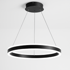 Cadre noir / Dia30cm / Blanc chaud 3000K