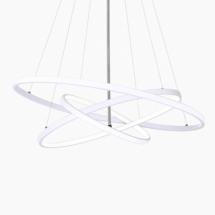 Lustre suspension design à anneaux LED décoratifs — LZ4X9P2Q