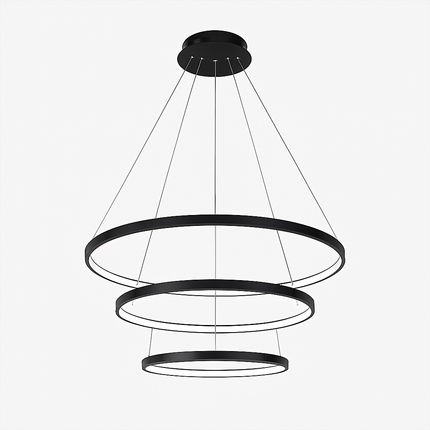 Lustre suspension design à anneaux LED décoratifs — LZ4X9P2Q
