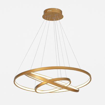 Lustre suspendu LED avec anneaux imbriqués design — LZ4X9P