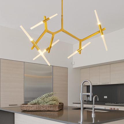 Lustre design à branches tubulaires Arts — LZ4Q9XJ2