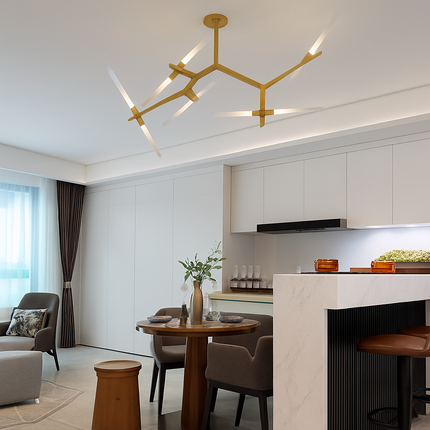 Lustre design à branches tubulaires Arts — LZ4Q9XJ2