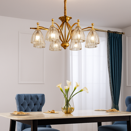 Lustre suspension vintage design nordique de luxe pour loft — LZ7X9D