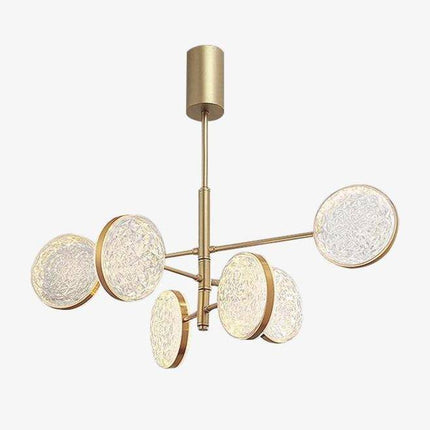 Lustre doré à branches avec lampes design Luxury — LZ4G7Q2