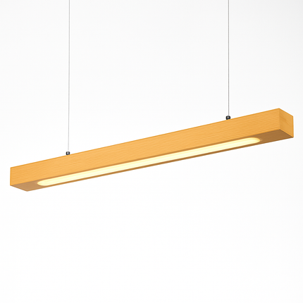 Lustre design en bois long à LED Bar