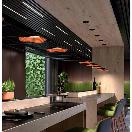 Lustre en forme de feuille de lotus pour bar et restaurant — LZ4X7Q9N