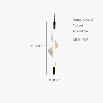 Lustre LED tendance en acrylique design moderne 2024 — LZ7QX9