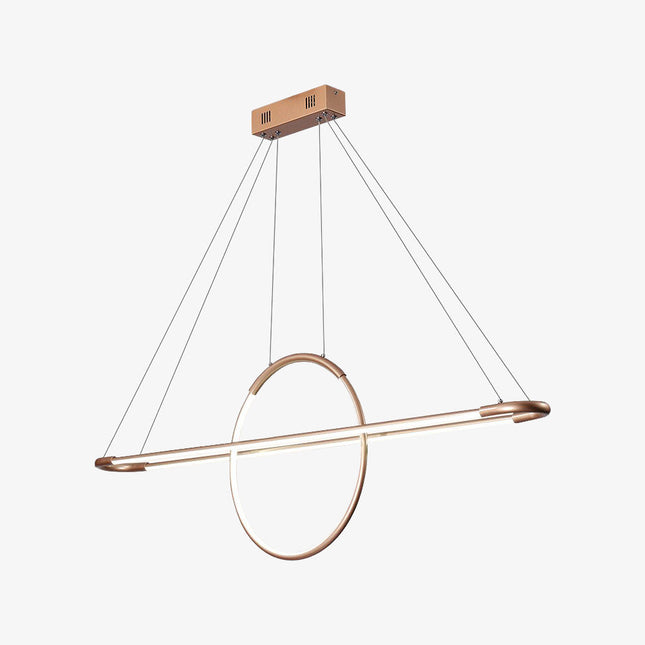 Lustre design LED avec anneau suspendu Nefta
