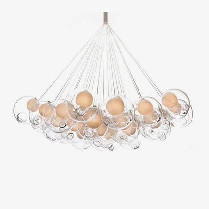 Lustre LED design avec boule en verre déformé style chandelier — LZ4X7Q9