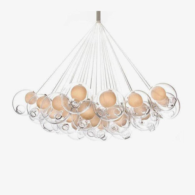 Lustre LED design avec boule en verre déformé style chandelier — LZ4X7Q9