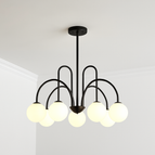 8 lampes - Noir