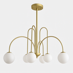 6 lampes - Doré