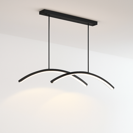 Lustre LED design en forme d’arc métallique Roxanna — LZ4P9XJ