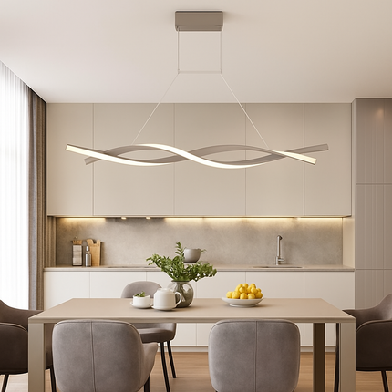 Lustre LED en forme de vagues design Callan — LZ4X9Q2N