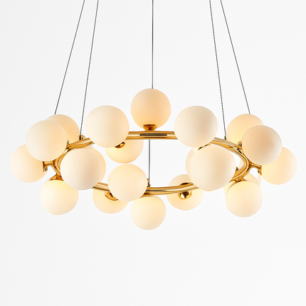 Lustre design LED en métal avec boules en verre Magic — LZ4X9P2Q