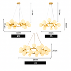 45 lampes / Doré