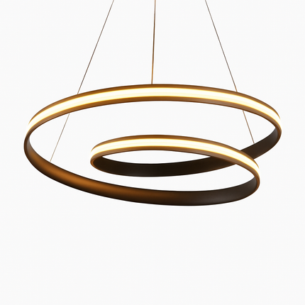 Lustre LED spirale en aluminium design Mooskolin — LZ4X9T2