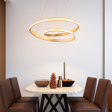 Lustre LED spirale en aluminium design Mooskolin — LZ4X9T2
