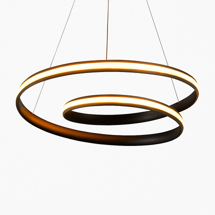 Lustre LED spirale en aluminium design Mooskolin — LZ4X9T2