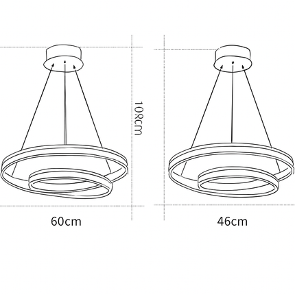 Lustre LED spirale en aluminium design Mooskolin — LZ4X9T2