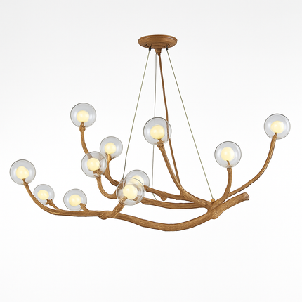 Lustre moderne en forme de branches d'arbre avec lampes LED multiples — LZ4T9X2