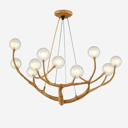 Lustre moderne en forme de branches d'arbre avec lampes LED multiples — LZ4T9X2